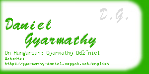 daniel gyarmathy business card